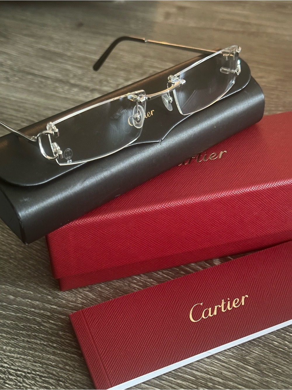 Authentic Cartier CT0092O Eyeglasses - Clear Lenses